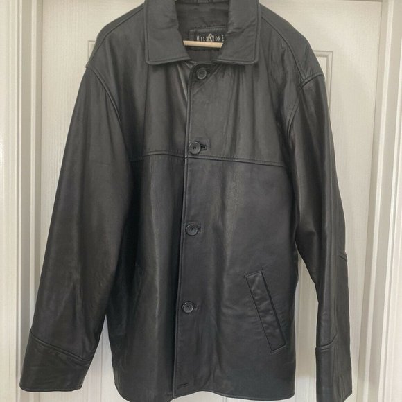 Milestone Jackets & Coats Milestone Leather Jacket Black Casual Mens Size 52 Poshmark